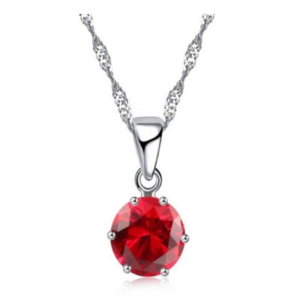 💎 Minimalist Necklace Pendant Earrings 925 Sterling Silver Set Gift - Picture 2 of 3